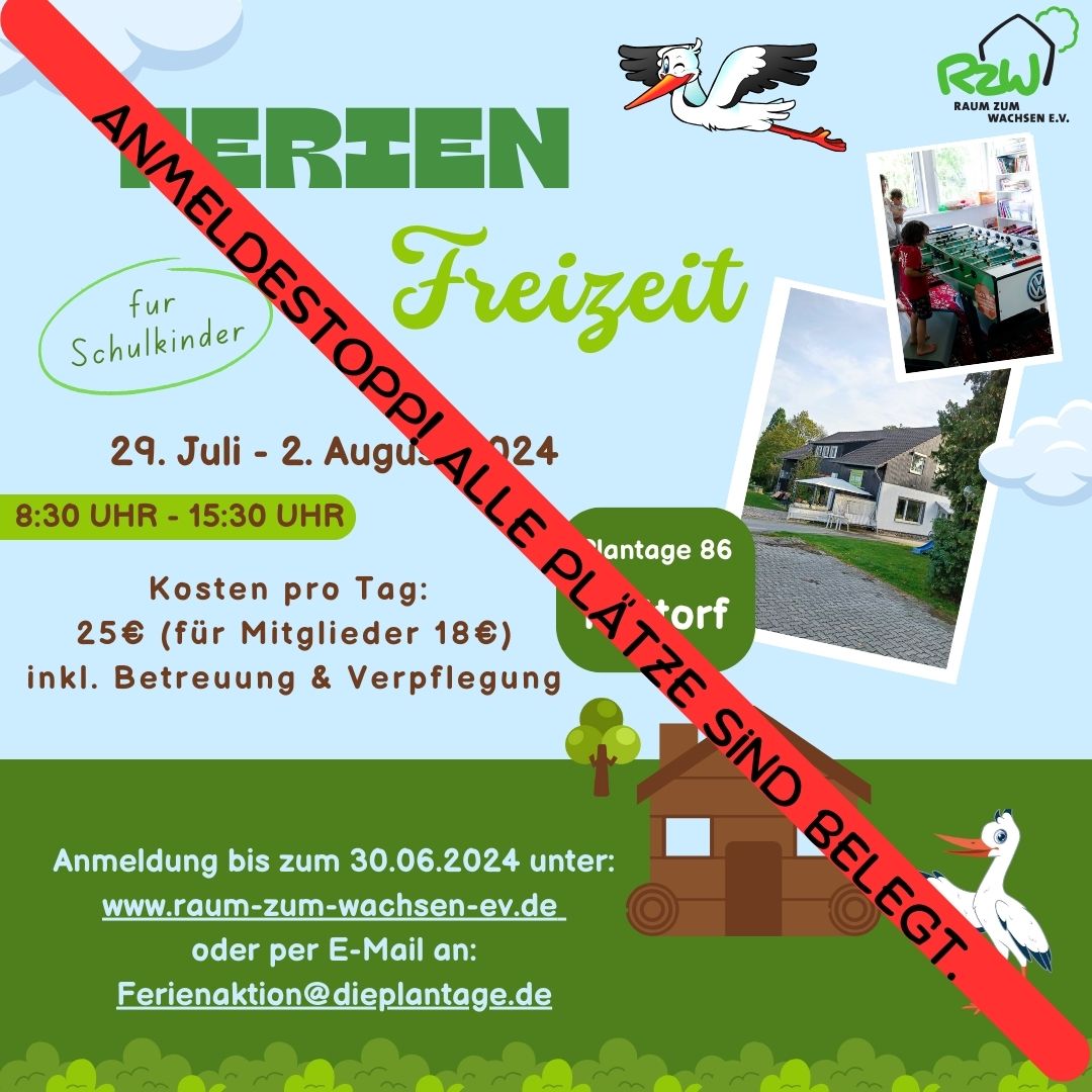 Ferien - Freizeit im Sommer, Mo-Fr, 8.30h - 15.30h